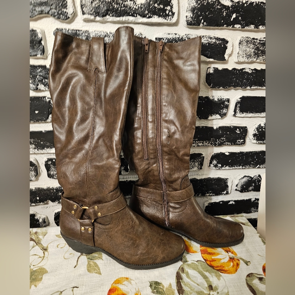 A2 By Aerosoles In An Instant Chocolate Brown Boots Size 8.5